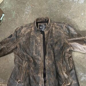 Harley-Davidson Black and Brown Riding Gear